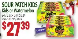 Jetro SOUR PATCH KIDS Kids or Watermelon offer