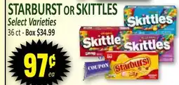 Jetro STARBURST OR SKITTLES offer