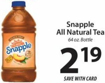 ACME Snapple All Natural Tea offer