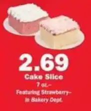 Schnucks Cake Slice offer