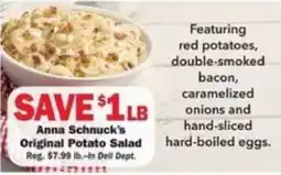 Schnucks Anna Schnuck's Original Potato Salad offer