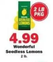 Schnucks Wonderful Seedless Lemons offer