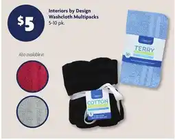 Family Dollar Interiors by Design Washcloth Multipacks offer