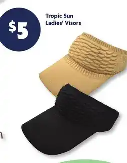 Family Dollar Tropic Sun Ladies' Visors offer
