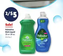 Family Dollar Palmolive Dish Liquid offer