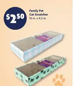 Family Dollar Family Pet Cat Scratcher offer