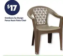 Family Dollar Outdoors by Design Penza Resin Patio Chair offer
