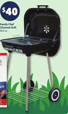 Family Dollar Family Chef Charcoal Grill offer