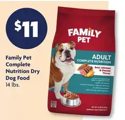 Family Dollar Family Pet Complete Nutrition Dry Dog Food offer