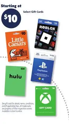 Family Dollar Select Gift Cards offer
