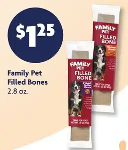 Family Dollar Family Pet Filled Bones offer