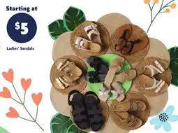 Family Dollar Ladies' Sandals offer