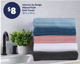 Family Dollar Interiors by Design Ribbed Plush Bath Towels offer