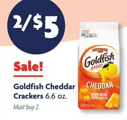 Family Dollar Goldfish Cheddar Crackers offer