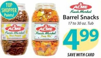 ACME Barrel Snacks offer
