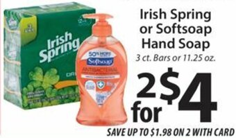 ACME Irish Spring Or Softsoap Hand Soap offer