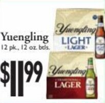 Harding's Markets Yuengling offer