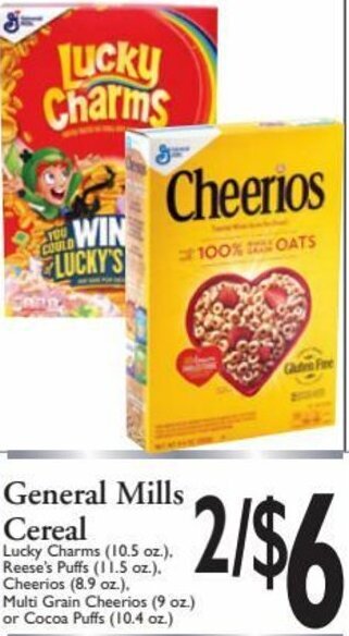 Harding's Markets General Mills Cereal offer