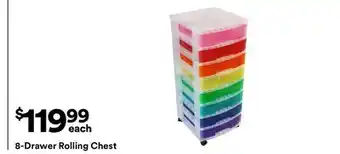 Michaels 8-Drawer rolling Chest offer
