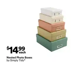 Michaels Nested photo Boxes by Simply Tidy offer
