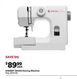 Michaels Singer M1000 Sewing Machine offer