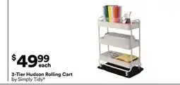 Michaels 3-Tier Hudson rolling Cart by Simply Tidy offer