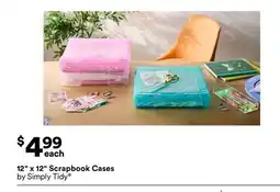 Michaels 12 x 12 Scrapbook Cases by Simply Tidy offer