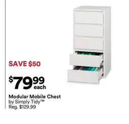 Michaels Modular Mobile Chest by Simply Tidy offer