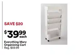Michaels Everything Mary Organizing Cart offer