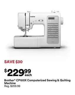 Michaels Brother Cp100X Computerized Sewing & Quilting Machine offer