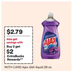 CVS Ajax dish liquid offer