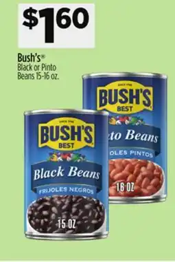 Dollar General Bush's Black or Pinto Beans offer