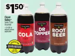 Dollar General Clover Valley Soda offer