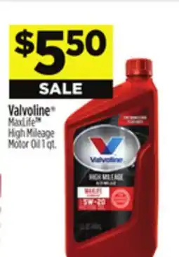 Dollar General Valvoline MaxLife TM High Mileage Motor Oil offer