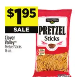 Dollar General Clover Valley Pretzel Sticks offer