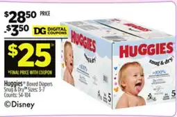Dollar General Huggies Boxed Diapers offer