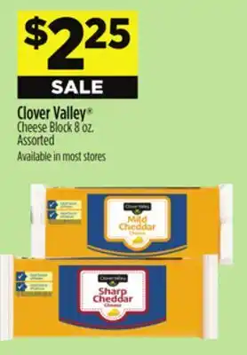 Dollar General Clover Valley Cheese Block offer
