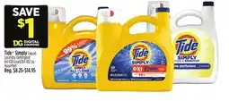 Dollar General Tide Simply Liquid Laundry Detergent offer