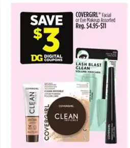 Dollar General COVERGIRL Facial or Eye Makeup offer