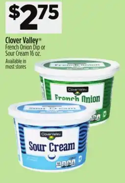 Dollar General Clover Valley French Onion Dip or Sour Cream offer