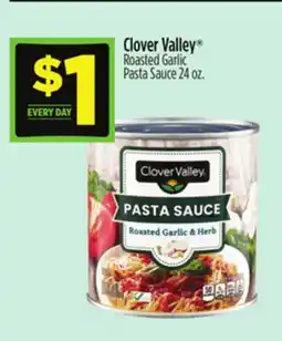 Dollar General Clover Valley Roasted Garlic Pasta Sauce offer