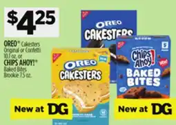Dollar General OREO Cakesters Original or Confetti 10.1 oz. or CHIPS AHOY! Baked Bites Brookie 7.5 oz offer