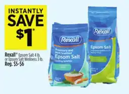 Dollar General Rexall Epsom Salt 4 lb. or Epsom Salt Wellness 3 lb offer