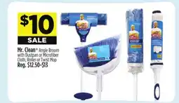 Dollar General Mr. Clean Angle Broom with Dustpan or Microfi ber Cloth, Roller or Twist Mop offer