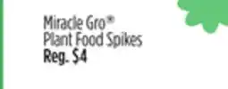 Dollar General Miracle Gro Plant Food Spikes offer