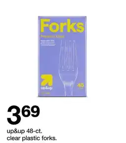 Target up&up 48-ct. clear plastic forks offer