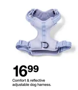 Target Comfort & reflective adjustable dog harness offer