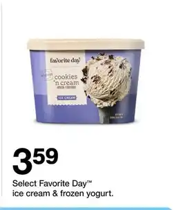 Target Select Favorite Day ice cream & frozen yogurt offer