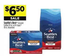 Dollar General Seattle's Best Ground Coffee 12 OZ. or K-Cups 10 ct offer