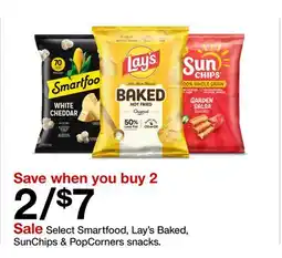 Target Select Smartfood, Lay's Baked, SunChips & PopCorners snacks offer